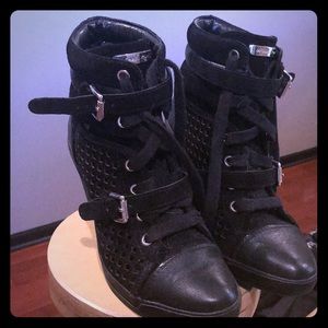 Michael Kors wedge tie ups